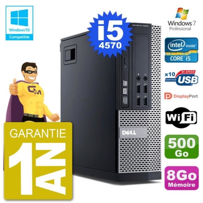 Acheter PC Dell 9020 SFF Intel i5-4570 RAM 8Go Disque 500Go Graveur DVD Wifi W7 Reconditionné - 173,95 € PC Dell 9020 SFF Intel i5-4570 RAM 8Go Disque 500Go Graveur DVD Wifi W7 Reconditionné - Dell reconditionné disponible sur Cdiscount Seconde Vie