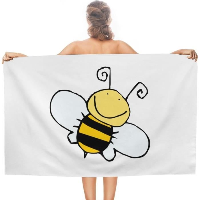 Serviette De Plage Noire Géante 80x160 Cm - Super Absorbante, Légère, Sèche Rapidement - Idéale Piscine, Salle De Sport, Voyage