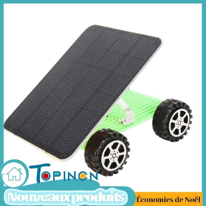 Kit DIY Voiture Solaire En Bois - Jouet Éducatif STEM à Assembler - Fonctionne à L'Énergie Solaire, Cadeau Créatif Pour Enfants