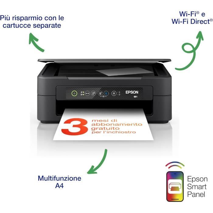 Imprimante Multifonction – EPSON – Expression Home XP-2200 – Jet dencre Couleur – WiFi Direct – A4