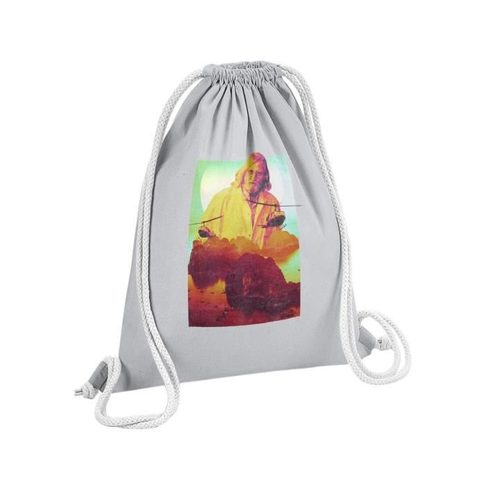 Turnbeutelliebe Sac De Gym En Coton Noir Avec Inscription En