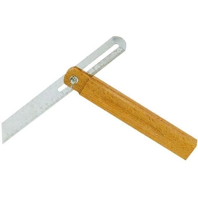 Fausse équerre - FISCHER DAREX - 25 cm - Bois - Hêtre et acier zingué - Angle de mesure 90°