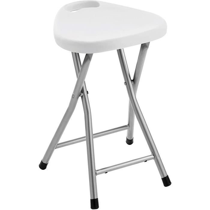 Tabouret pliable blanc - Gedy - G-CO750200300 - Métal - Contemporain/Design Tabouret pliable blanc - Gedy - G-CO750200300 - Métal - Contemporain/Design