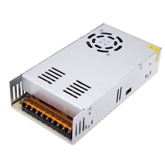 Alimentation 12V 30A 360W - Transformateur AC/DC, Pour Bandes LED, CCTV, Universel