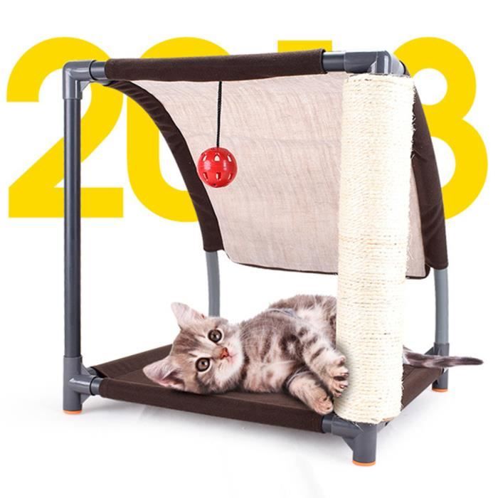 Griffoir De Poteau A Griffer En Sisal Arbre A Chat Compact Grattoir Jouet Pour Chaton Cdiscount Animalerie
