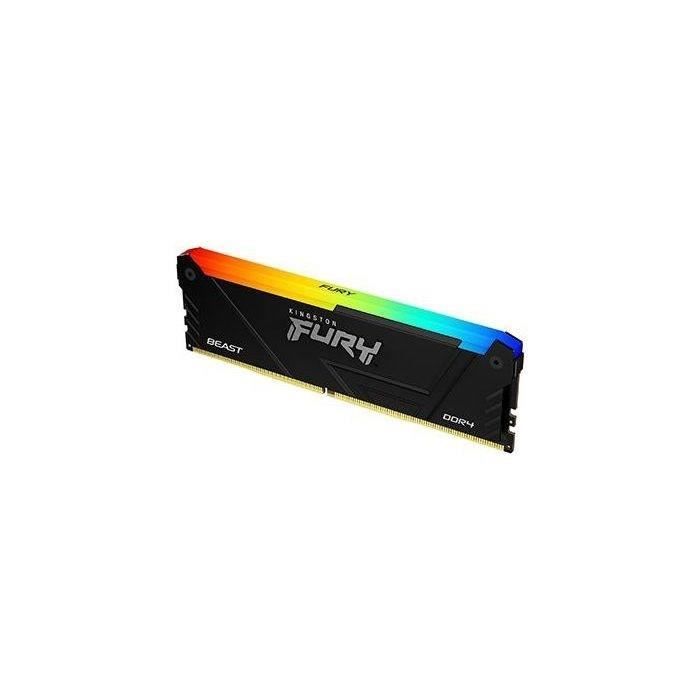 Mémoire RAM - KINGSTON - FURY Beast - RGB - 16 Go - DDR4 - 3200 MHz CL16 - (KF432C16BB2A/16)