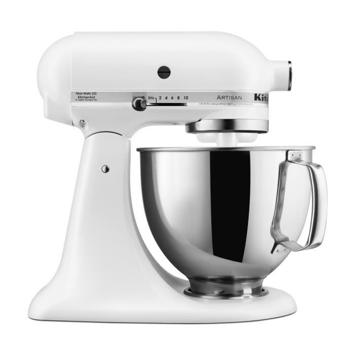 Kitchenaid 5ksm150psefw Robot Patissier Artisan Blanc Givre