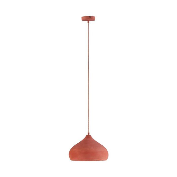 Suspension - Lindby - lampe suspendue - Béton - terracotta
