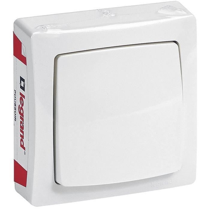 LEGRAND Interrupteur ASL poussoir 6A - Blanc