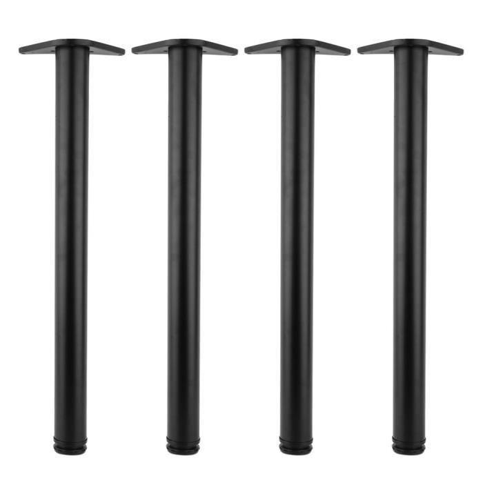Leshp Lot De 4 Pied De Table Reglable 710mm Matt Noir Achat