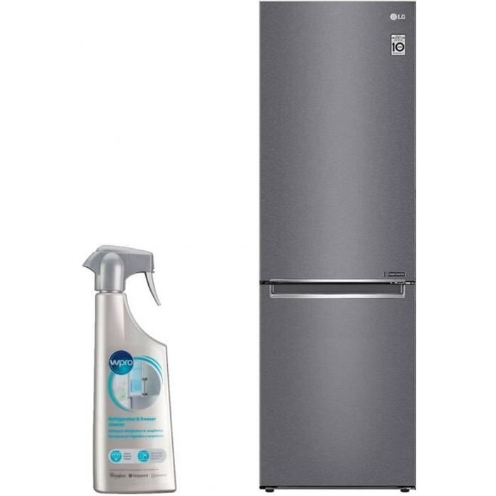 Lg Refrigerateur Frigo Combine Inox 341l A Froid Ventile No