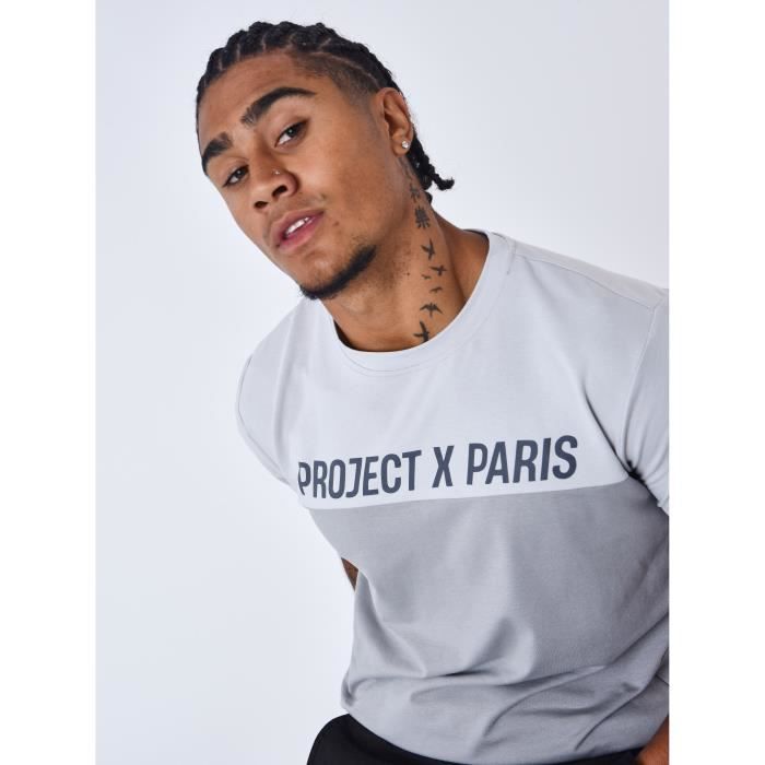 PROJECT X PARIS - Tee shirt coloblock - Homme