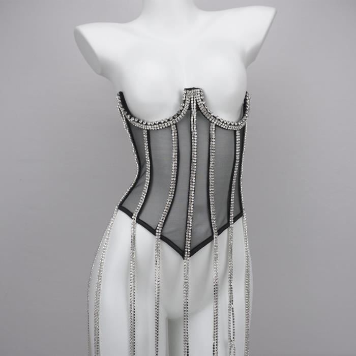 Articat – Débardeur Dos Nu En Satin Pour Femme, Vêtement De Soirée À Articat – Débardeur Dos Nu En Satin Pour Femme, Vêtement De Soirée À