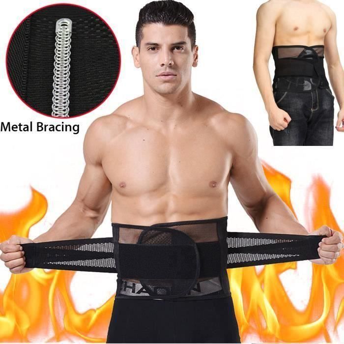 Ceinture Amincissante Homme - Ceinture Compression Abdominale Transpirante, Soutien Lombaire Et Perte De Poids Efficace
