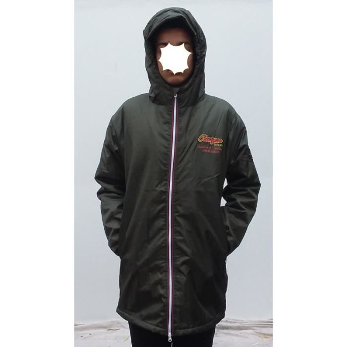 Veste 3quarts Coupe Vent Impermeable Doublee Sherpa CHEVIGNON Kaki Homme Randonnee