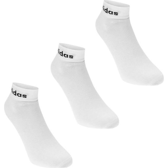 Chaussettes de squash Adidas blanches – 3 paires