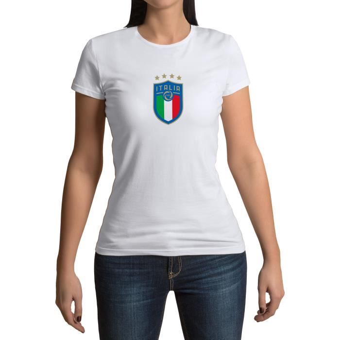 Toutes Tailles Italie Rétro Blanc National Football Équipe T-Shirt