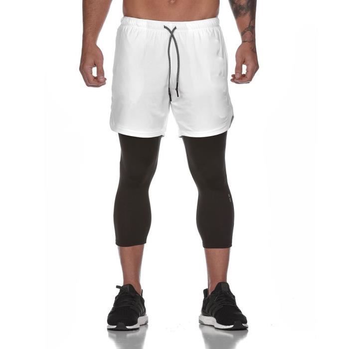 Short De Compression Coulissant Game Gear HT111 – Homme – Taille M – Blanc – Neuf