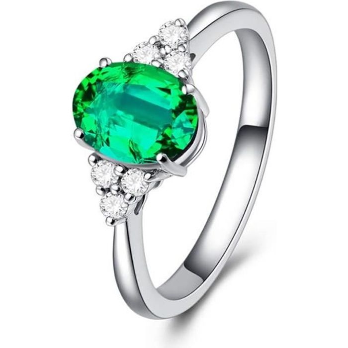 Bague imitation emeraude discount