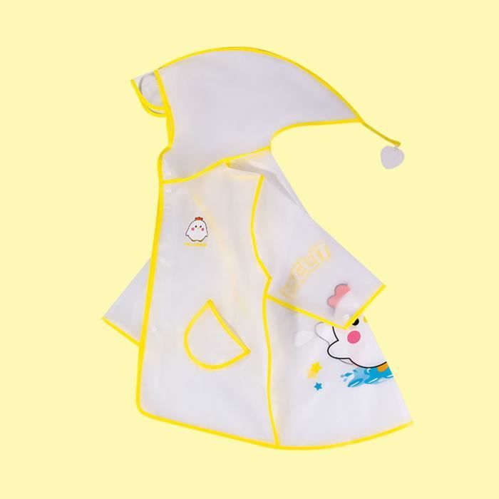 Manteau De Pluie Transparent EVA Pour Enfants - Capuche, Taille 5-13 Ans, Imperméable Extérieur