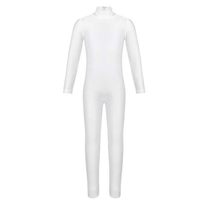 Combinaison Danse Ballet Gymnastique Fille - Justaucorps Sans Manches Avec Strass Scintillants Et Maille, Combi-Pantalon Élastique Pilates 6-16 Ans