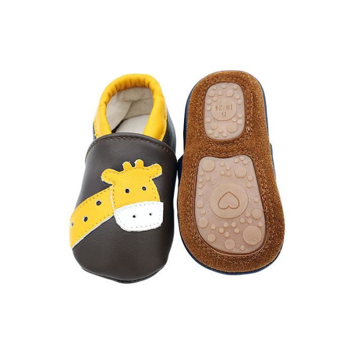 0 24 Mois Chaussons B b en Cuir Chaussures Premiers Pas Pour