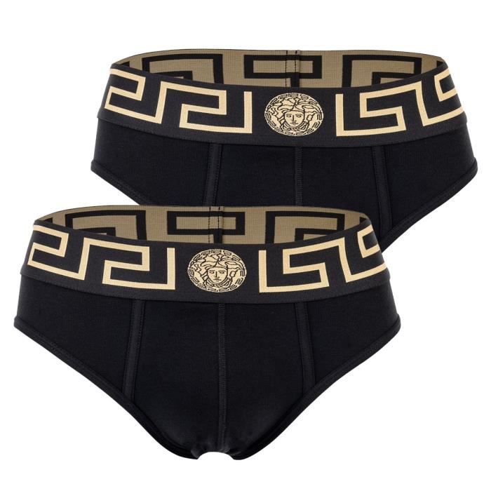 Versace Slip Homme uni Noir Cdiscount Pr t Porter