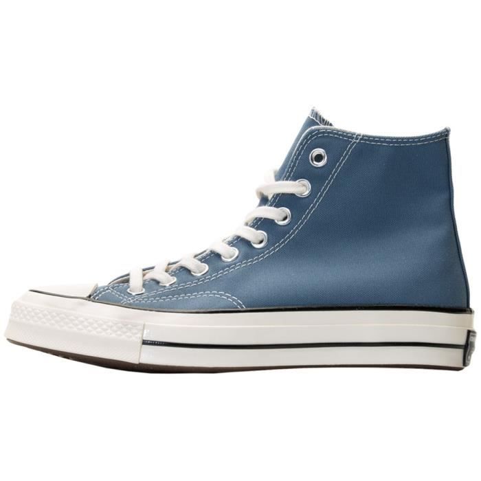 converse bleu electrique haute