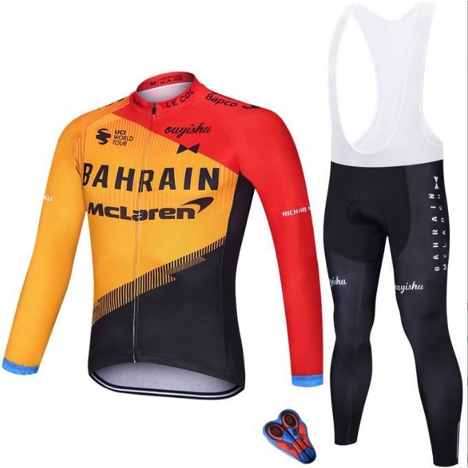 Maillot De Cyclisme Homme Manches Longues - Fermeture Complète, Respirant, Tailles S-5XL