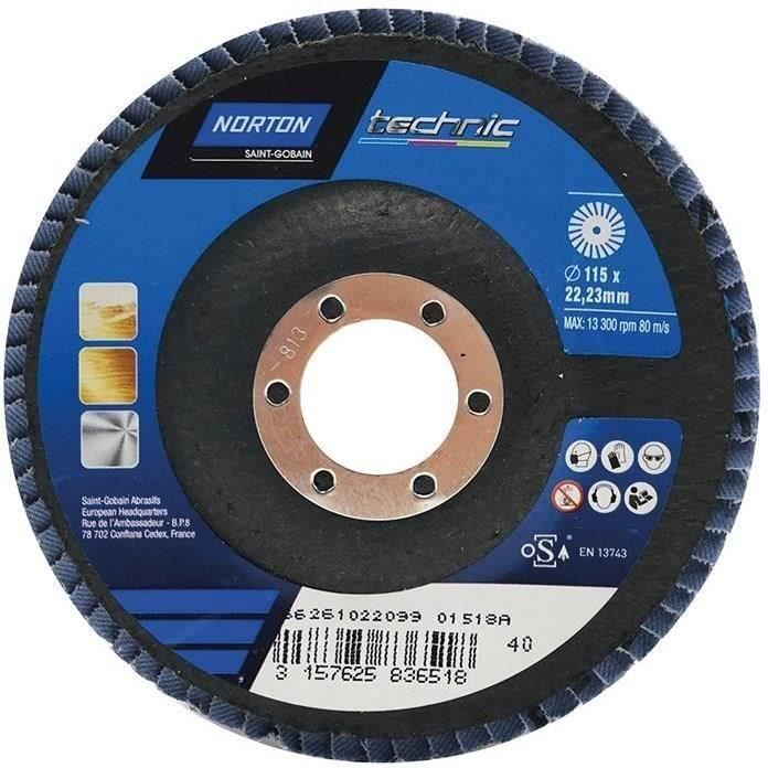 Disque à lamelles convexe - D: 115 mm