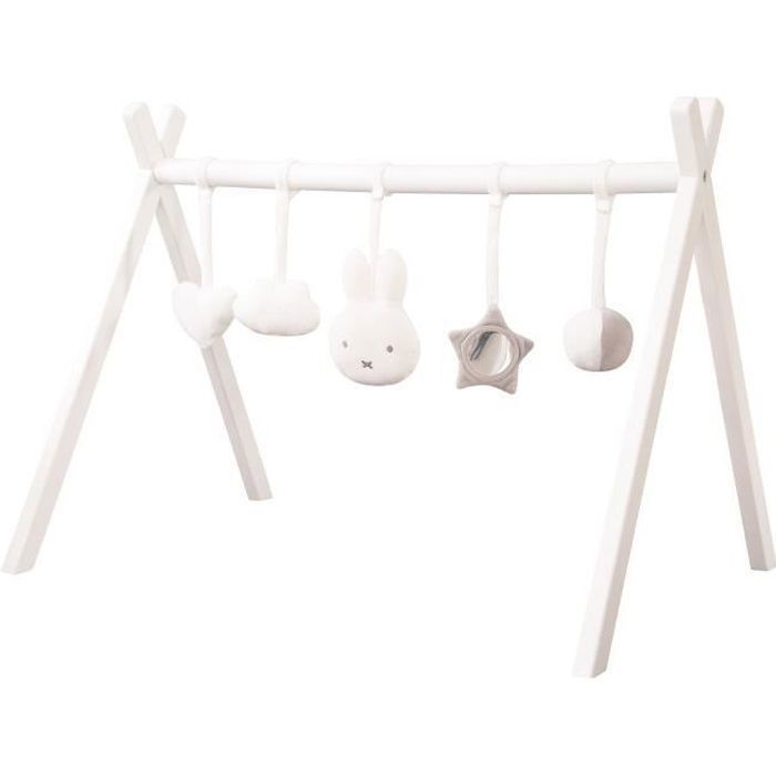 Roba Portique D Eveil Pour Bebe Incl Set De Pendentifs Miffy Arche De Jeu En Bois Massif Laque Cdiscount Puericulture Eveil Bebe