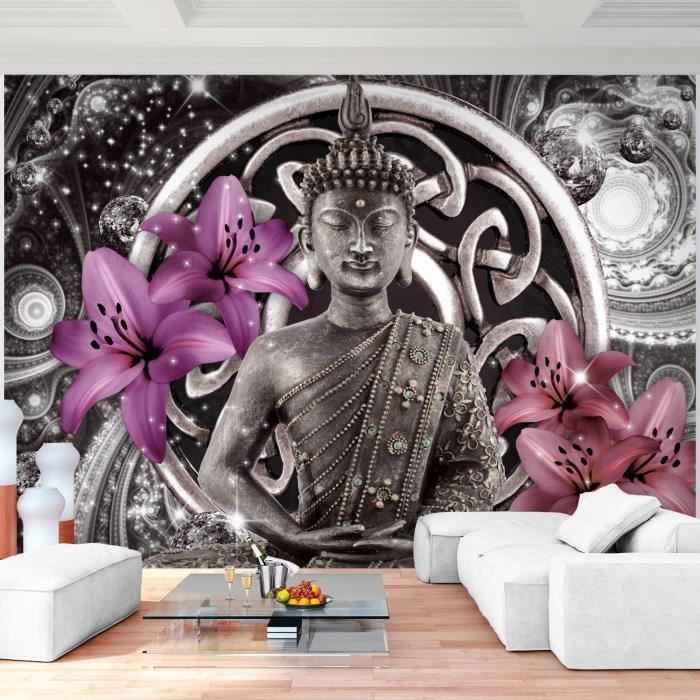 Papier Peint - Thailand Buddha 140x140cm rond - Intissé