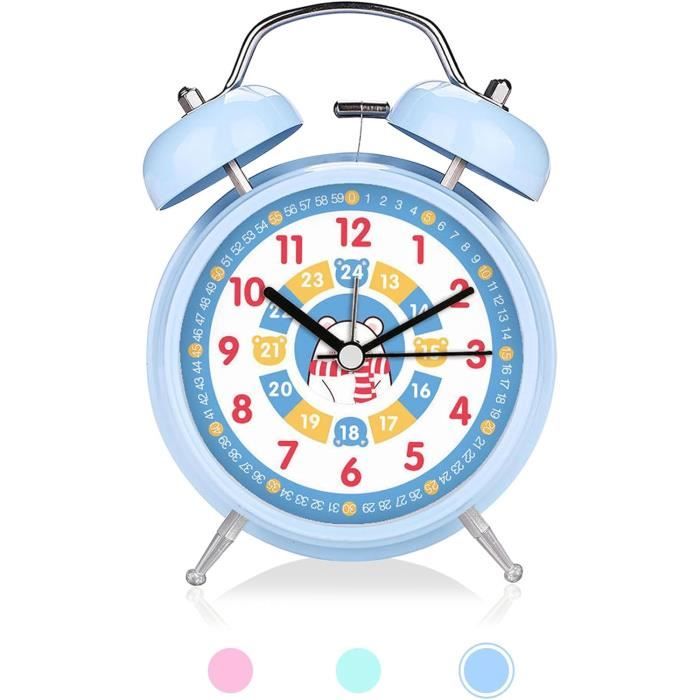 Réveil Enfant Silencieux Avec Veilleuse - Sans Tic-Tac, Parfait Pour Garçons Et Filles