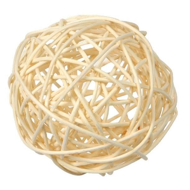 SANTEX Assortiment Boules Rotin Ivoire