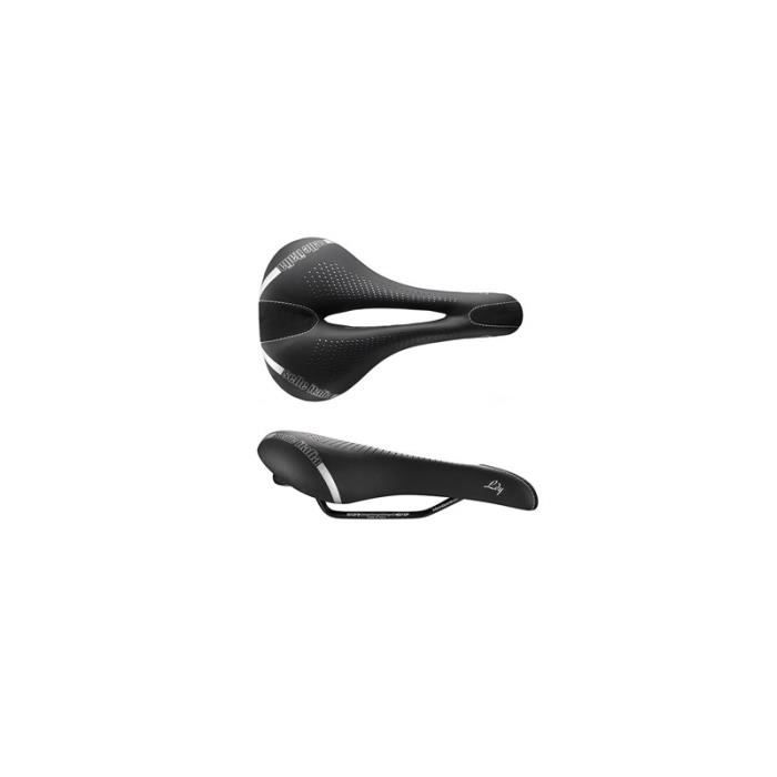 Selle de vélo - SELLE ITALIA - Lady Gel Flow L - Noir - Adulte - Vélo sur route - Gel