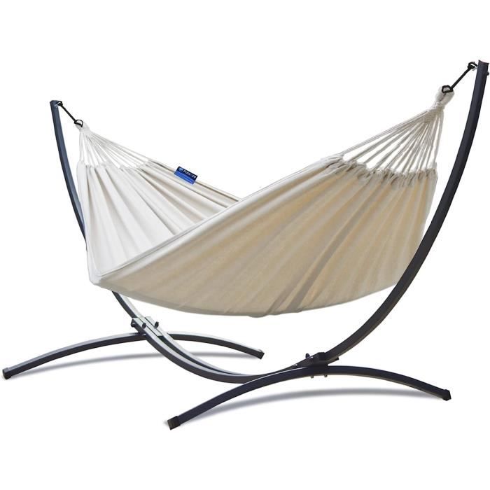 Potenza® Hamac Avec Support Métal Pour 2 Personnes - Charge Max 220 Kg