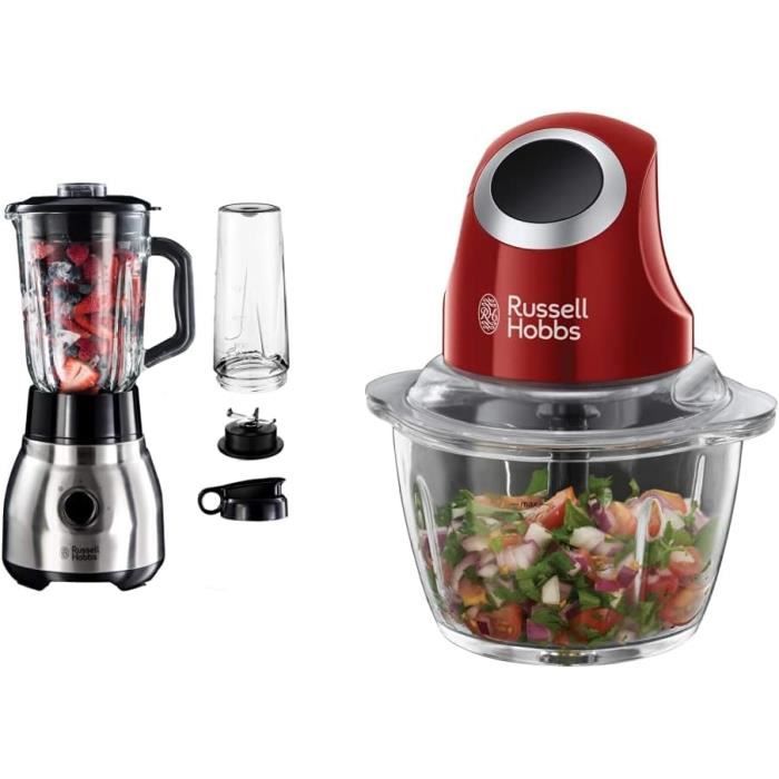 Russell Hobbs Blender Mixeur Electrique 1,5L, Puissant, 2 Vitesses