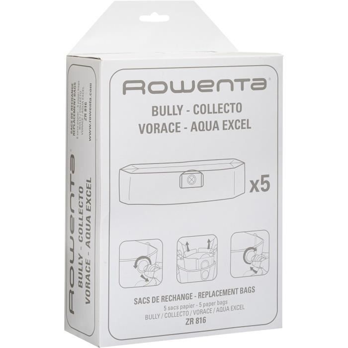 10 sacchetti per aspirapolvere compatibili con ROWENTA ZR