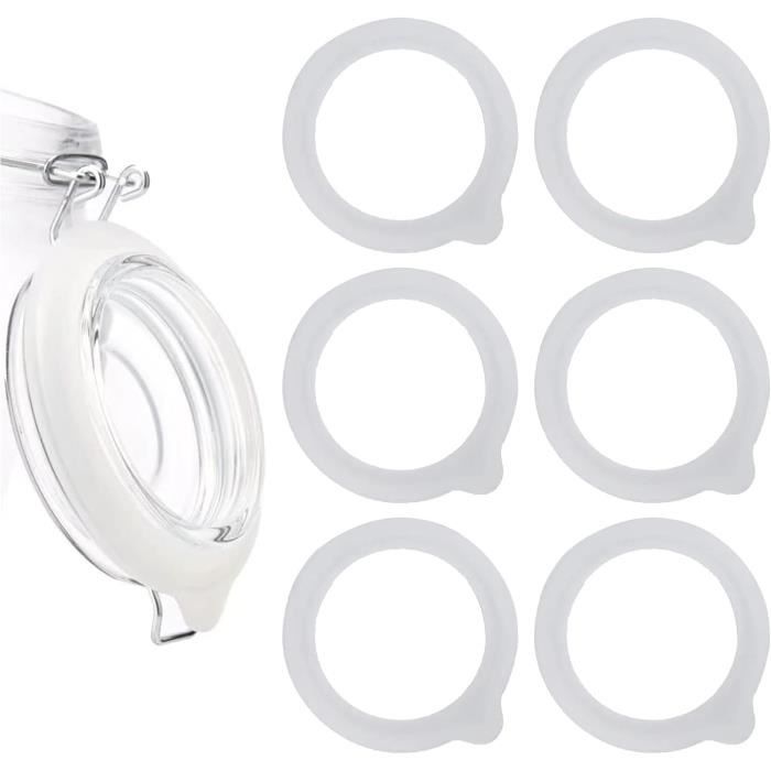12 Pinces De Scellage En Acier Inoxydable - Pour Bocaux à Large Ouverture - Joint Hermétique - Remplacement Facile - 10