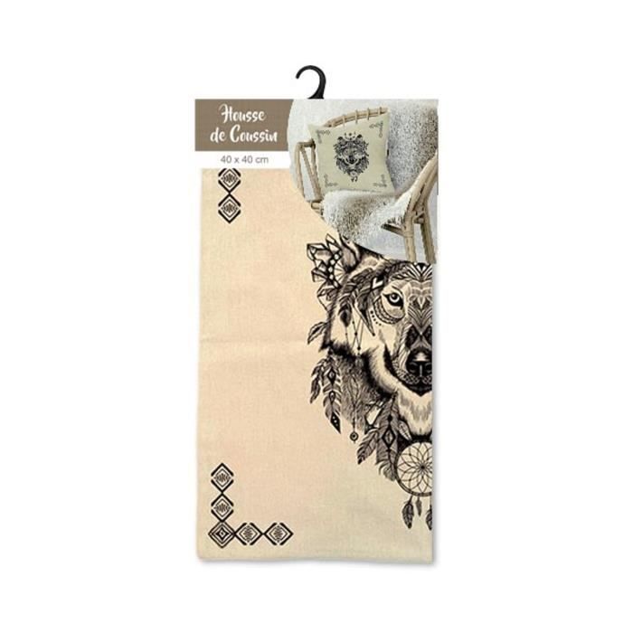 Housse Coussin Loup main image 1