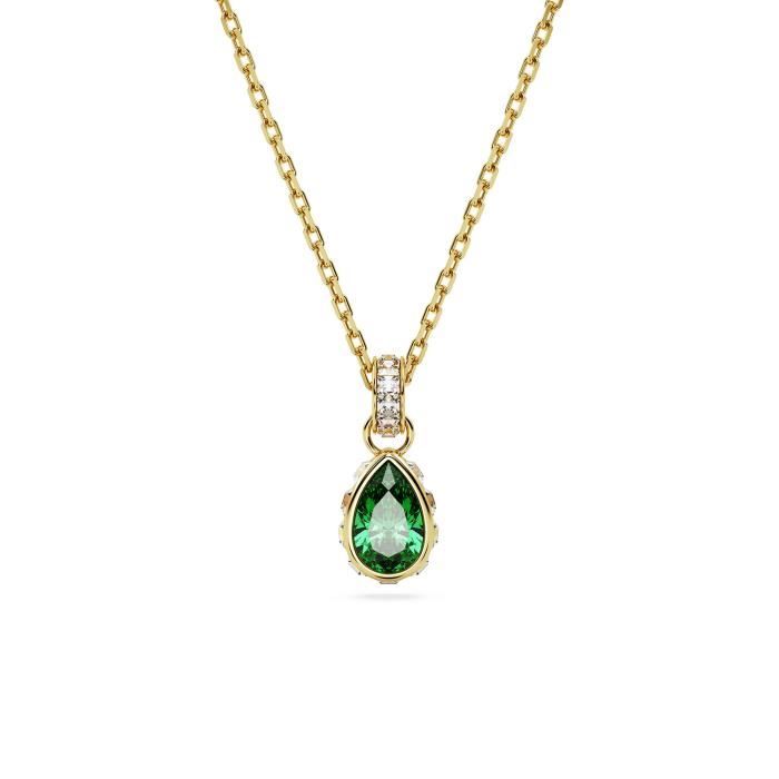 Collier - SWAROVSKI - Collier Swarovski Stilla goutte verte - Couleur de la matière:Jaune