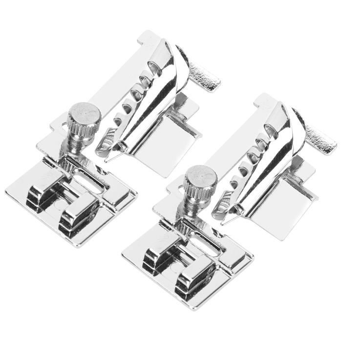 Lot De 4 Pieds-de-biche à Ourlet Roulé Pour Machine à Coudre - Acier Inoxydable, Tailles 2.4 à 7.9 Mm