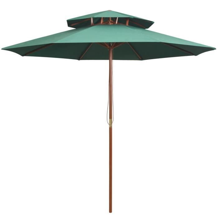 vidaXL Parasol à deux étages 270x270 cm