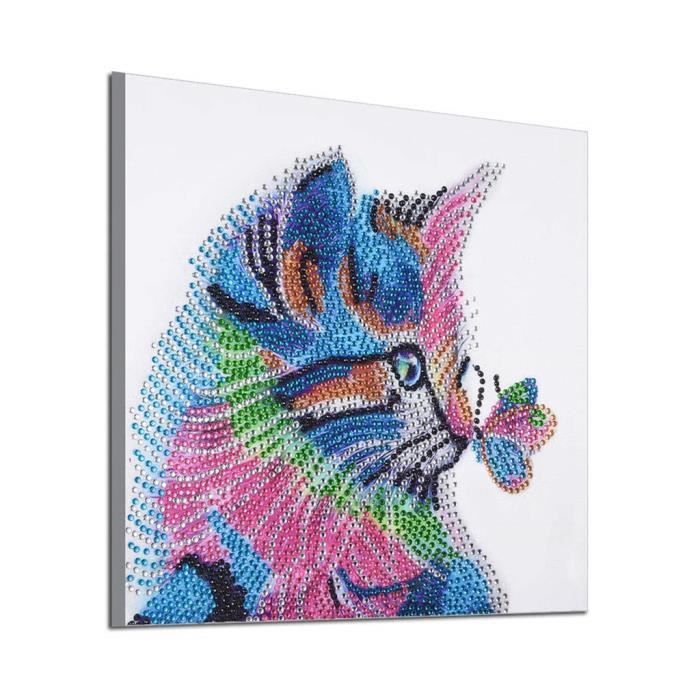 Peinture Diamant 5d Enfant Chat Papillon Diy Day8 Broderie De Diamants Point De Croix En Resine Decoration De Maison Sal D 30 14 Achat Vente Tableau Toile Cdiscount