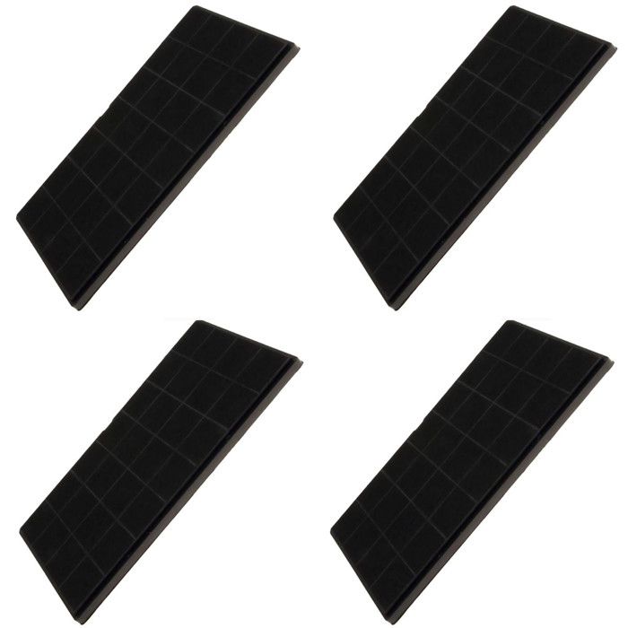 Filtres AIRFORCE FCHAR 350 x 191 x 9mm Lot de 4 Compatible avec plusieurs hottes
