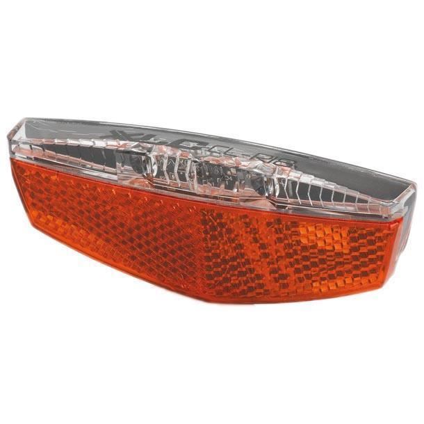 Feu arrière pour vélo XLC Rear Light CL R17-18 - Blanc - Pour être vu - Porte-bagages