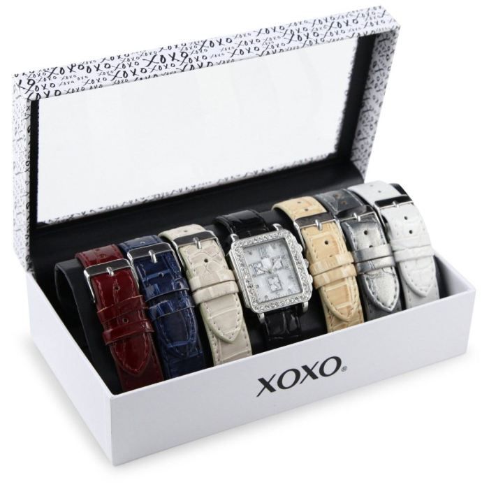 Montre Femme XOXO - Boîtier & Bracelet Acier Inoxydable - Forme Rectangulaire - Occasion