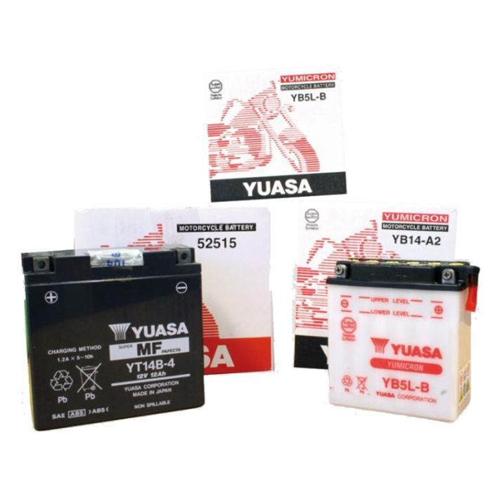 YUASA - Batterie Moto 12V Sans Entretien Activée Usine YTZ14S - 112Ah - L150Mm W86Mm H110Mm