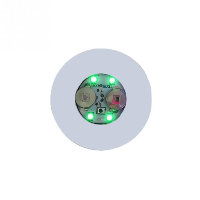 Lot De 12 Dessous De Verre LED Multicolores - Autocollants Lumineux Pour Ambiances Festives