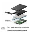 Disque Dur Externe2TB Portable Type C  Mini  SSD à Corps SSD Ultra-Mince Transmission à Grande Vitesse Usb 3.0-1